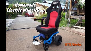 Homemade Electric Wheelchair !! Control by Jumper T16, MDDS30...