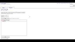 List-2 (big_diff) Python Tutorial || Codingbat.com