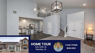 Waukee 2 Bed, 4 Bath Townhome Walk Thru | 541 10th St Waukee, IA