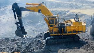 BEML BE1000 Crawler Excavator Machine Coal Mine Jharkhand || Coal Mine Jharkhand