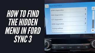 How To Find The Hidden Menu In Ford Sync 3 & Change The Theme
