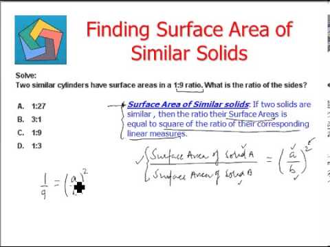 Finding Surface Area Of Similar Solids - YouTube