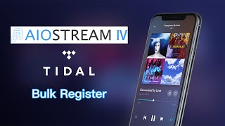 How to Bulk Create Tidal Accounts with AIOStream IV?