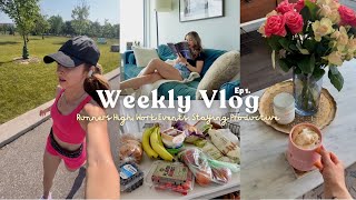 WEEKLY VLOG ✦ hitting a runners high, getting dressed up, new running gear, & pr