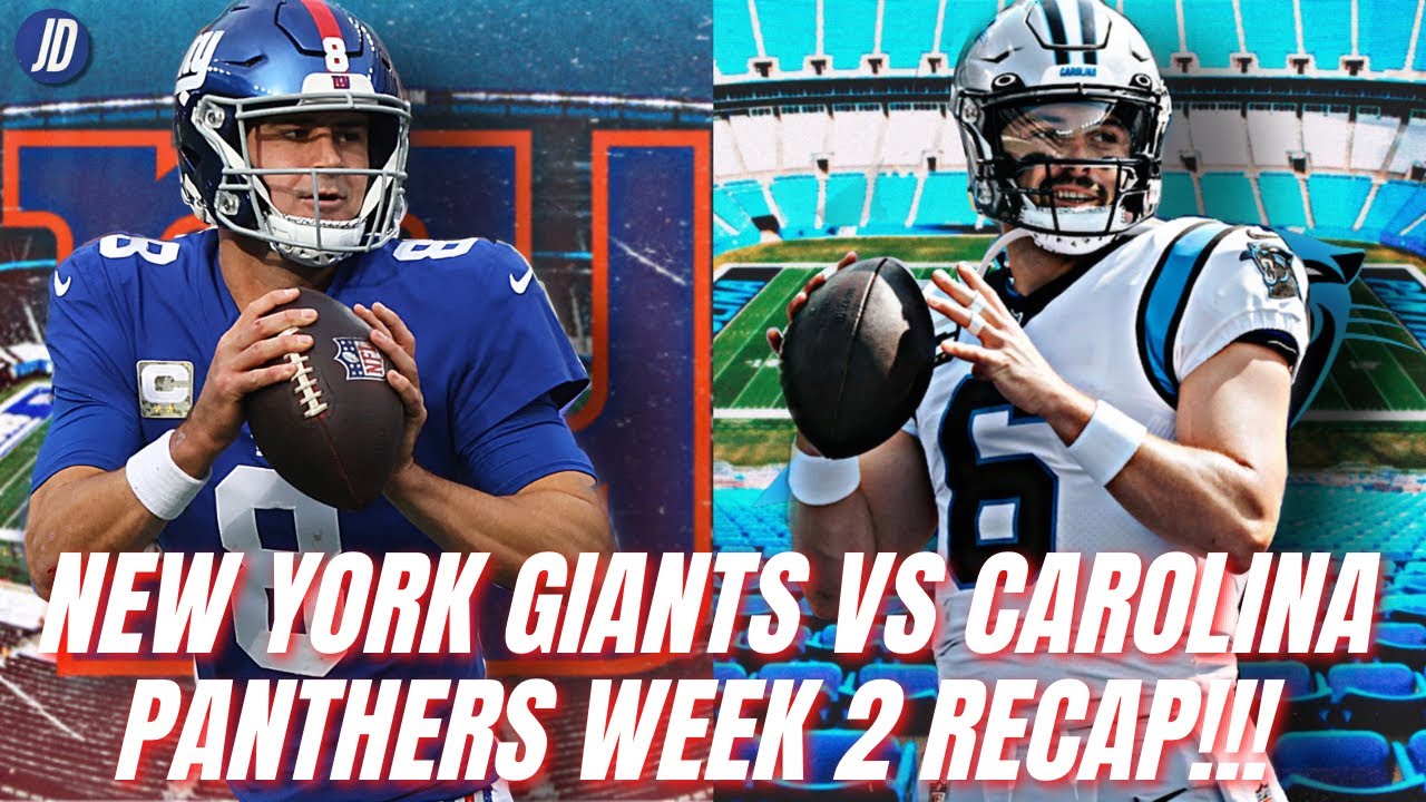 Defense Wins Games!! | New York Giants Vs Carolina Panthers Week 2 ...