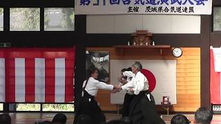 2018aikido demonstration Ibarakishibu Dojo2 個人演武1 第37回茨城県合気道連盟演武大会茨城支部道場