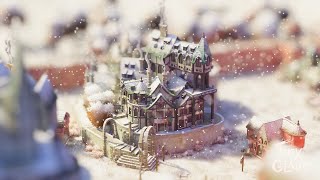 Small Mountain village | Tiny Glade | Relaxing Long play ASMR #timelapse