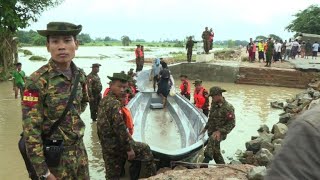 Myanmar dam overflow displaces thousands