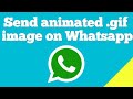 How to send animated  .gif image on WhatsApp ?