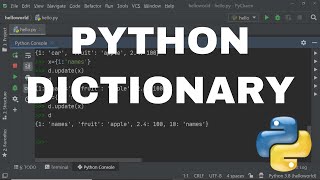 Dictionary in Python | Methods and Operations [Python Programming Tutorial #8]