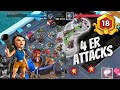 Boom Beach Warships Season 55 ( 4 ER Heavy & Zooka Attacks Rank 18 )