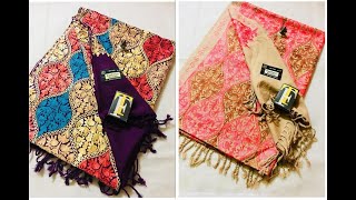 Beautiful Multicolor Kashmiri Work Dupatta Collections // Handmade Kashmiri Shawls Designs