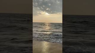 Golden Hour Waves 🌊 അസ്തമയ സൂര്യന്റെ ശോഭയിൽ .. 💕 #shorts# #beach #travel #love