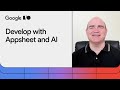 No code apps with AppSheet and Google Cloud AI