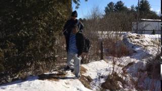 Asylum seeker on Quebec border with the United States