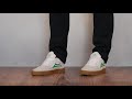 Lakai Cambridge White/Grass Suede On Feet