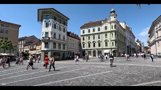 A walk in Ljubljana (old town) | 4K