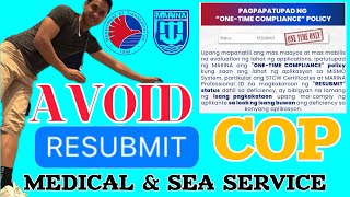 HOW TO AVOID RESUBMIT ON MY COP CERTIFICATE? | HOW TO APPLY COP IN MARINA MISMO