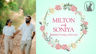 Milton Weds Soniya | 6-1-2025 | 11:00AM | Madre de Deus Church Vettucaud