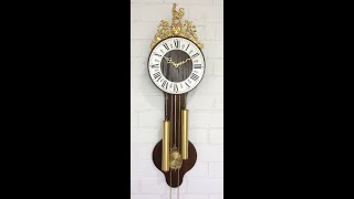 RESTORED Vintage SBS Feintechnik Pendulum Rooster Wall Clock | Item# 1252 - Adelaide Clocks