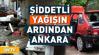 Ankara'da Kuvvetli Sağanak Yağış Hayatı Durdurdu! | NTV