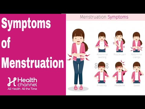 What are signs of menstruation?