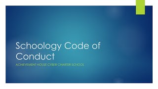 Schoology Code of Conduct for Edpuzzle Lesson