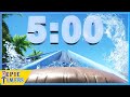 5 Minute Water Roller Coaster Ride Countdown Timer with Music!