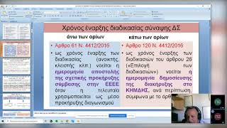 ΠΟ ΕΜΔΥΔΑΣ: Διαδικτυακό Σεμινάριο για την ''Ανάθεση - Εκτέλεση - Επίβλεψη Δημοσίων Έργων\