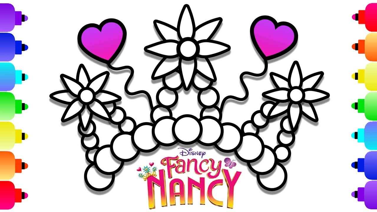 Disney Junior Fancy Nancy Coloring Pages Mariuslarsenkinge