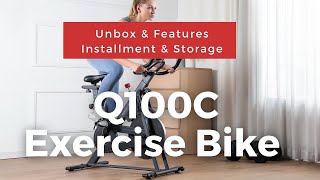 #UNBOXING OVICX Q100C Exercise Bike & Features #spinbike #workout #indoorcycling Workout