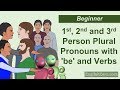 1st, 2nd and 3rd Person Plural Pronouns with 'be' and Verbs