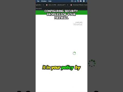 Configuring security profiles for your firewall