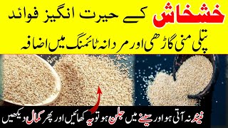 Poppy Seeds Benefits in Urdu Hindi | Khashkhash Ke Fayde