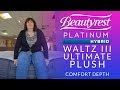 Simmons Beautyrest Platinum Hybrid Waltz III Ultimate Plush Mattress Comfort Depth 2