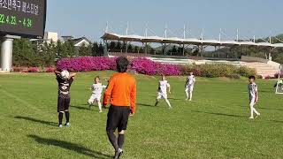 제2회 예천군수배 전국유소년축구대회 U11 백호리그 결승전 김영후FC:인천서구유나이티드 전반전