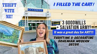 FILLING MY GOODWILL CART…AGAIN! | Thrift For Resale | Thrift With Me | Goodwill Haul | 4 Stops 1 Day