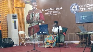 Wow 🤩😍Afua Asantewaa Dances And Performs Back To Back Songs At Her Sing-A-Thon In Kumasi