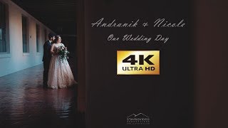 Andranik \u0026 Nicole's 4K UHD Wedding Highlights at Brandview LA Banquets st Gregory Church and Pasaden