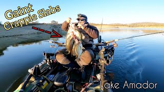 Winter Trout trolling and Crappie jigging. ( Lake Amador )