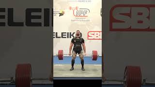 World Record Deadlift with 396 kg by Etienne El Chaer LBN in 120kg class