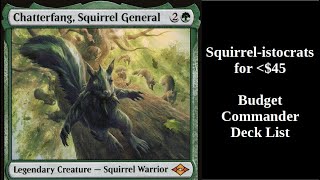 Chatterfang, Squirrel General Budget Commander Deck | MTG