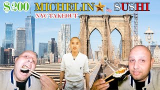 $200 MICHELIN STAR SUSHI NYC TAKEOUT