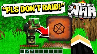 This player ACCIDENTALLY exposed his SECRET Minecraft BASE! (Minecraft War #5)