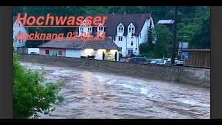 Backnang, Hochwasser vom 02.06.24.