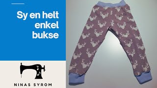 Ninas syrom: Sy en helt enkel bukse