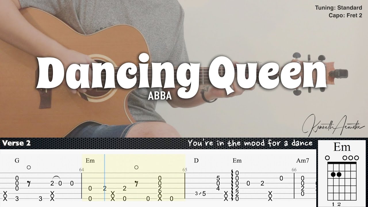 Dancing Queen Guitar Chords