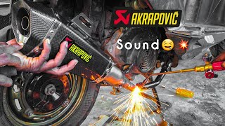 Installing Akrapovic Exhaust On Honda Dio 💥🔥😱