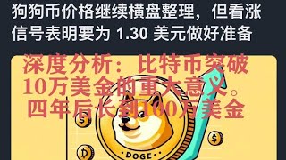 深度分析：比特币突破10万美金的重大意义。四年后长到100万美金In-depth analysis: significance of Bitcoin breaking through $100,000