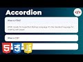 🌐 Simple Accordion FAQ UI | HTML CSS JavaScript Tutorial